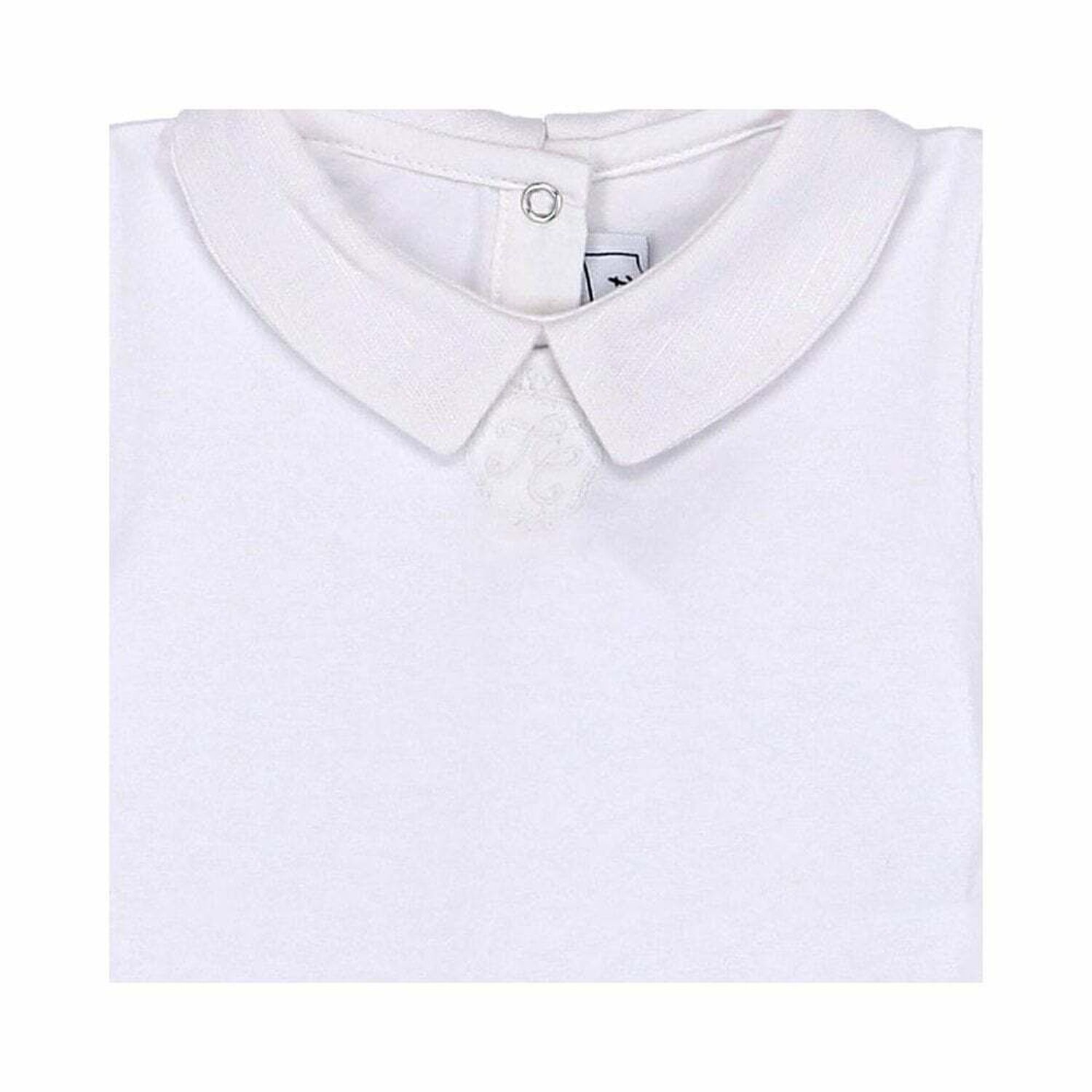 Baby Boy White Onesie, 1, hi-res