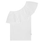 Girls White Ruffle Rebecca Top, 5, hi-res