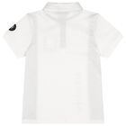 Boys White Logo Polo Shirt, 1, hi-res