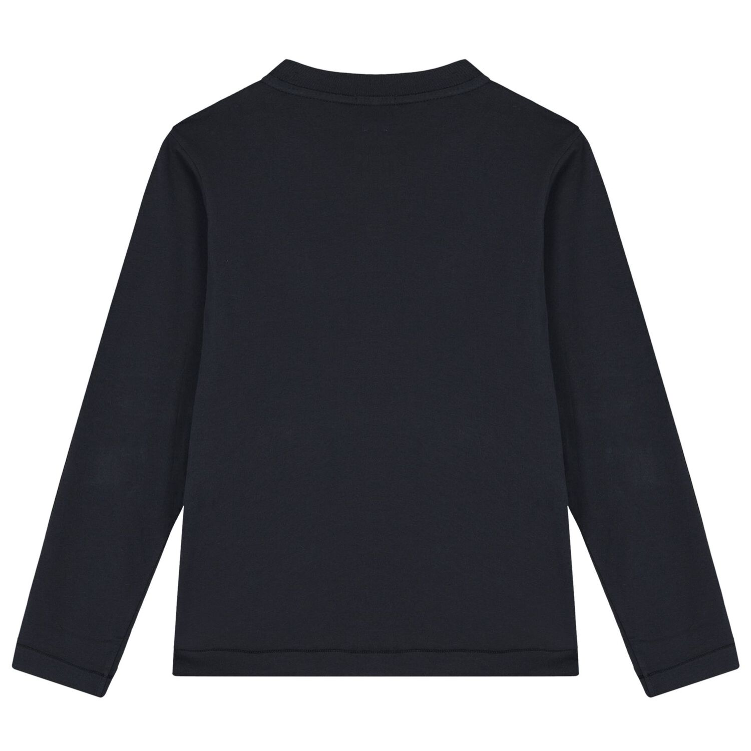 Boys Navy Blue Logo Long Sleeve Top, 1, hi-res image number null