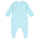 Blue Teddy Bear Logo Babygrow, 4, hi-res