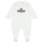 White Teddy Bear Logo Babygrow Gift Set, 1, hi-res