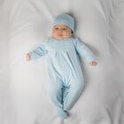 Baby Boys Blue Babygrow Set, 1, hi-res
