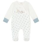 Baby Boys Ivory & Blue Babygrow Gift Set, 1, hi-res