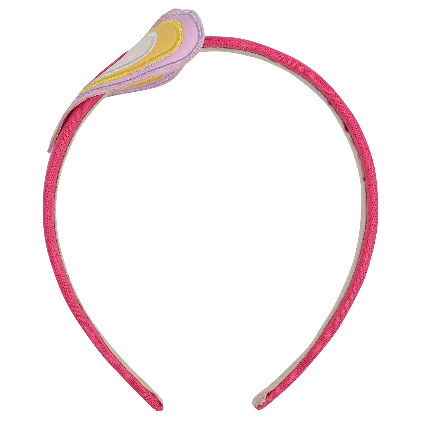 Girls Pink Hearts Headband, 1, hi-res