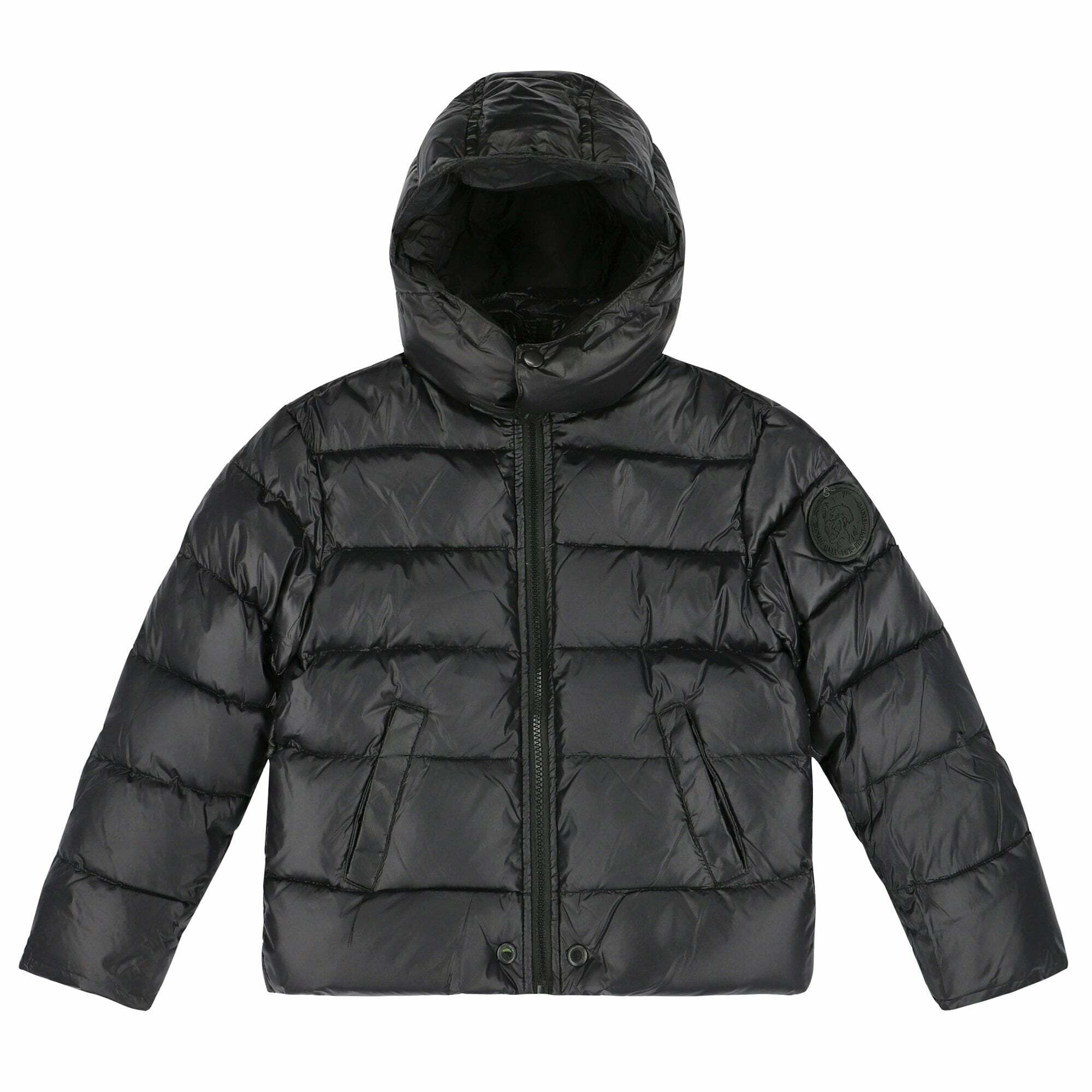 Diesel Boys Black Puffer Jacket Junior Couture UK