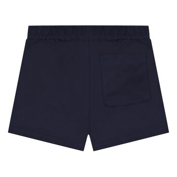 Younger Boys White Teddy Bear Logo Shorts
