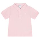 Baby Girls Pink Logo Polo Shirt Gift Set, 1, hi-res