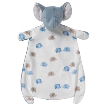 Blue & White Elephant Doudou Comforter