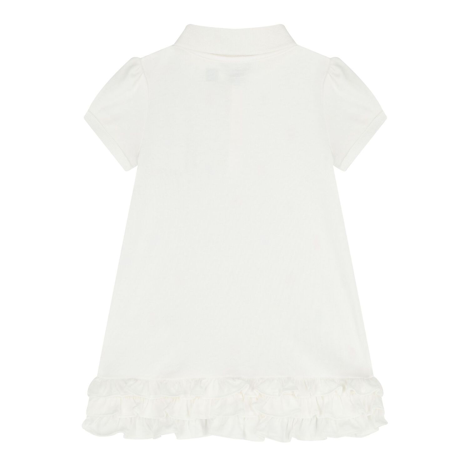 Baby Girls White Polo Dress, 1, hi-res image number null