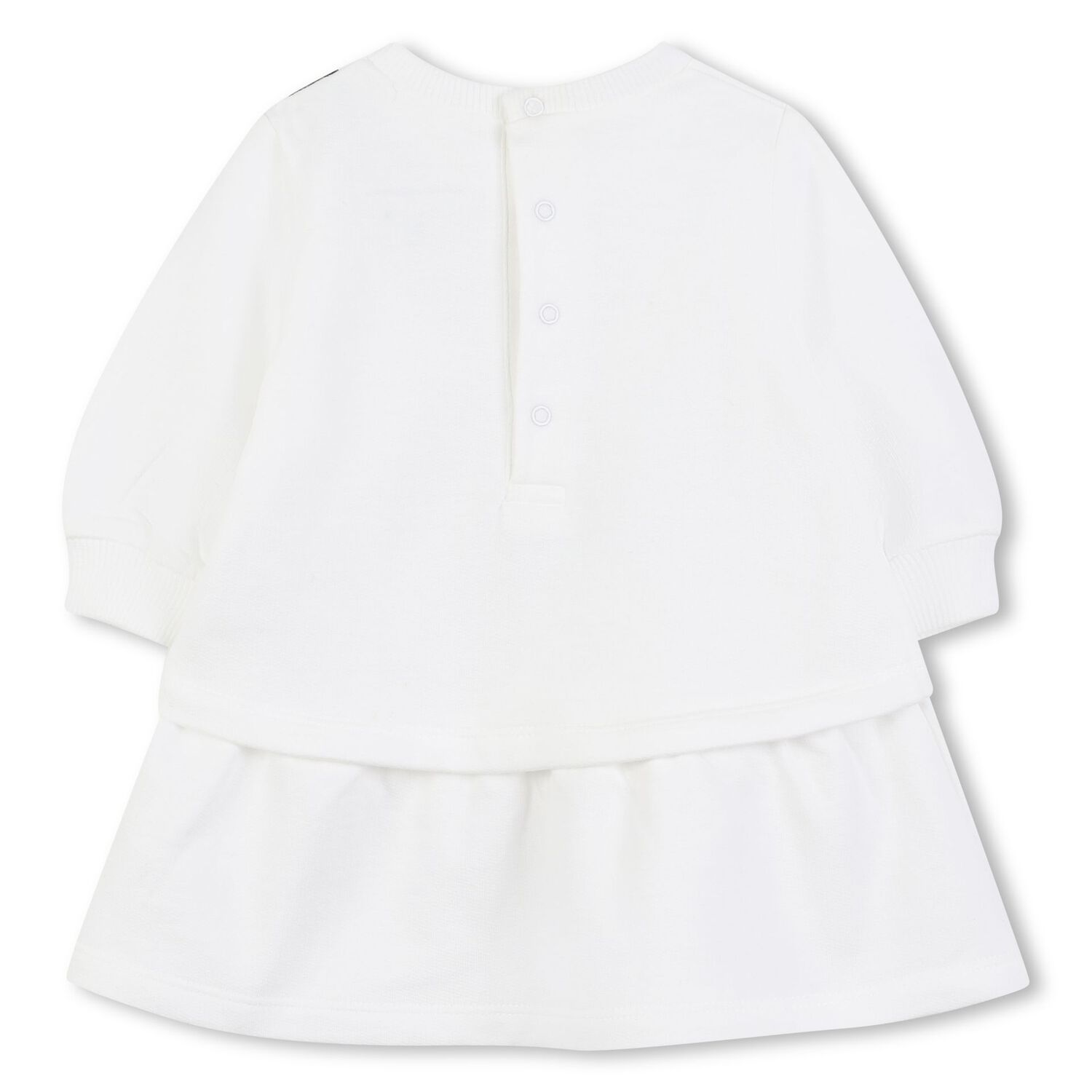Younger Girls White Logo Bag Dress, 1, hi-res