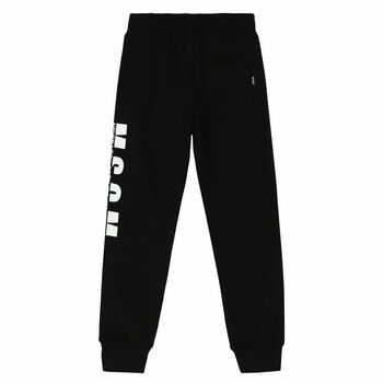 Black Logo Cotton Joggers