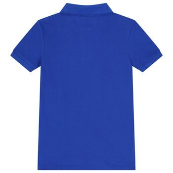 Boys Blue Logo Polo Shirt