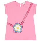 Girls Pink Logo Leggings Set, 1, hi-res