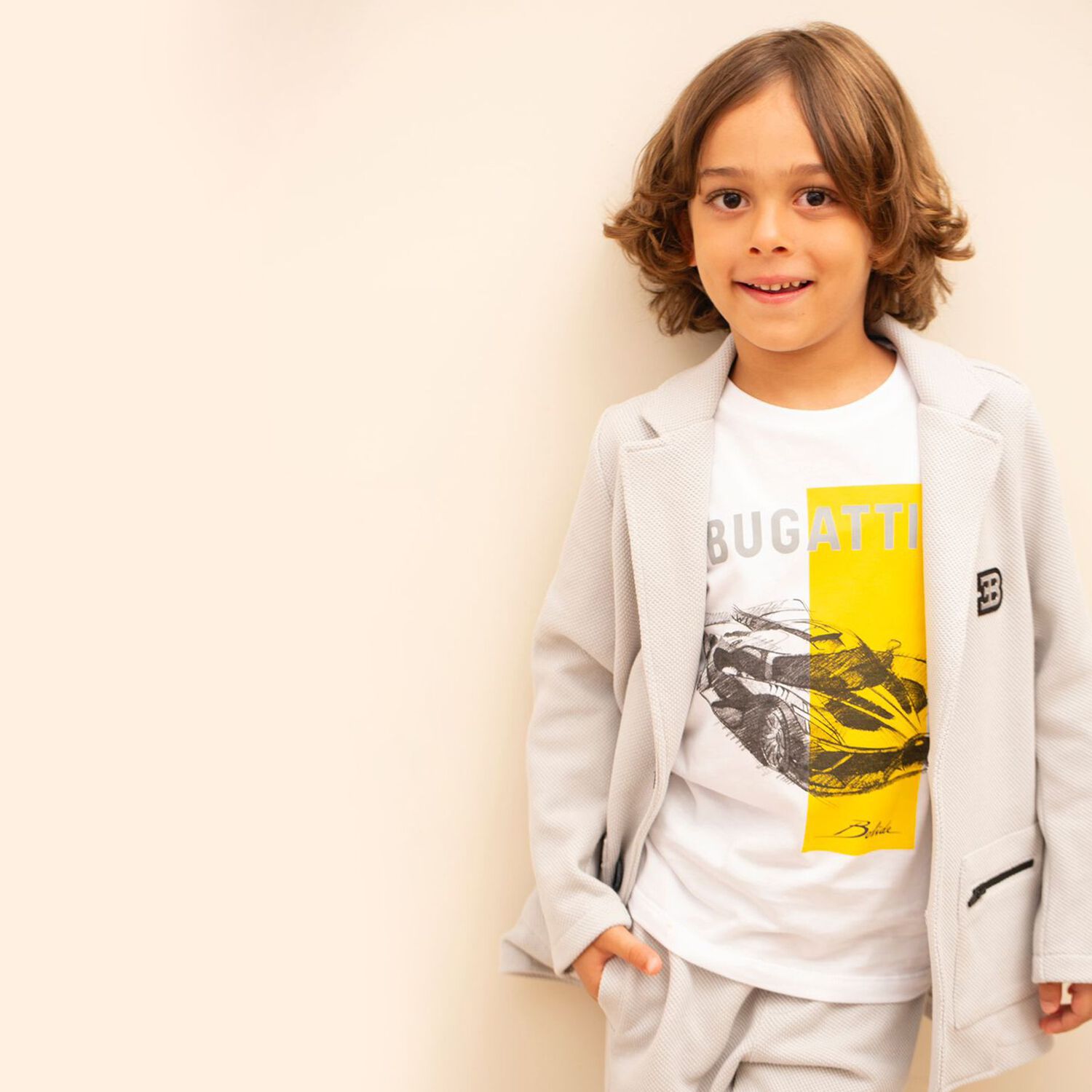 Boys White Logo T-Shirt , 1, hi-res