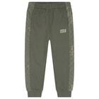 Boys Green Logo Joggers, 1, hi-res