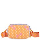 Girls Orange & Pink Hearts & Stars Bag, 1, hi-res