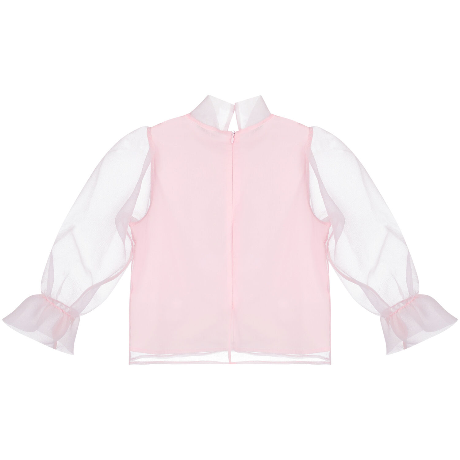 Girls Pink Organza & Jacquard Skirt Set, 1, hi-res