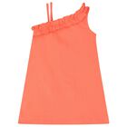 Girls Orange Dress, 4, hi-res