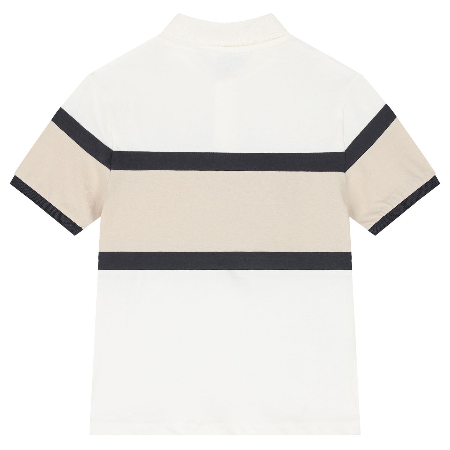 Boys Navy Blue Cotton Polo Shirt, 1, hi-res