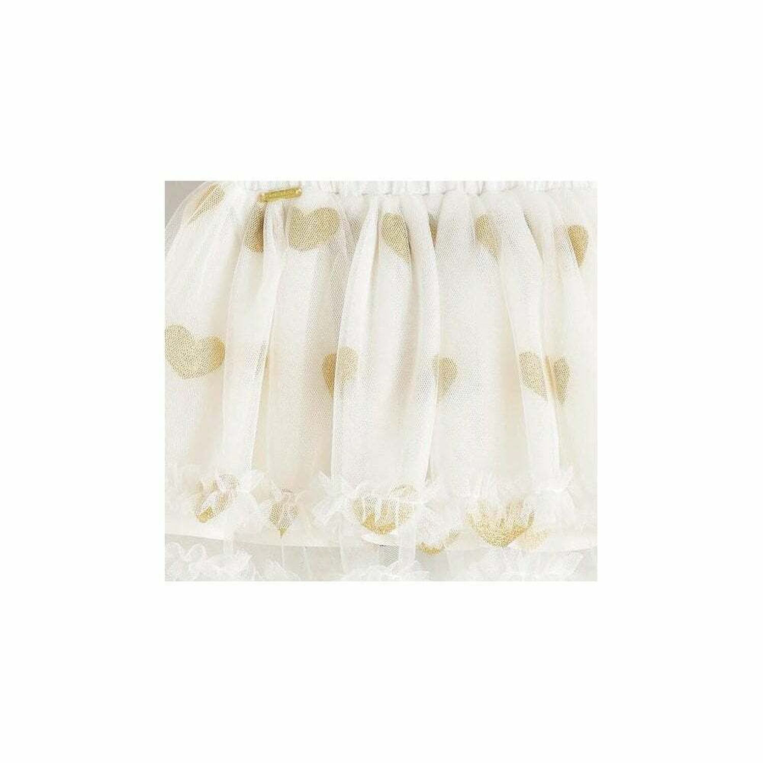Girls Tulle skirt with Glitter Hearts, 1, hi-res