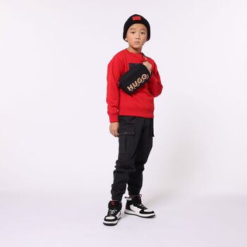 Boys Red Logo Sweatshirt