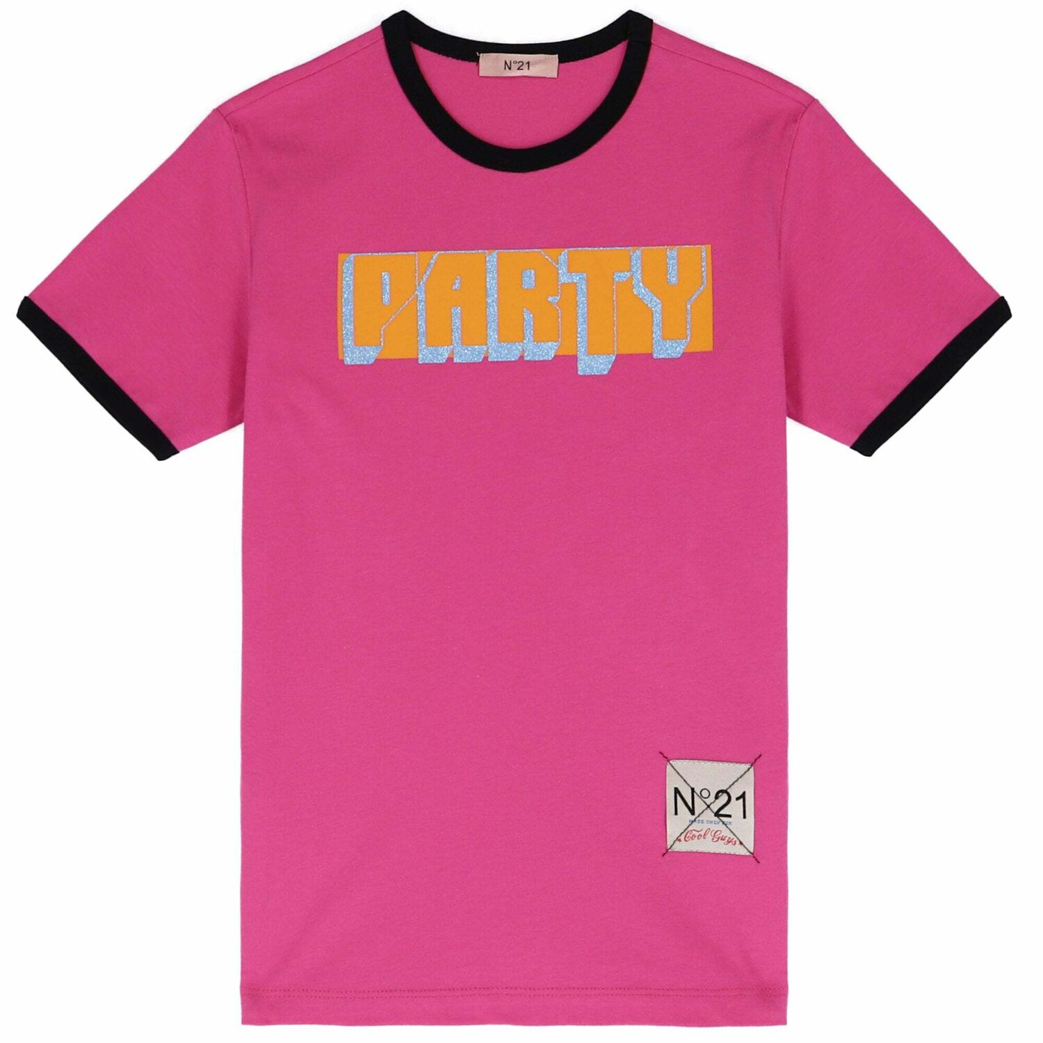 Girls Pink Cotton T-Shirt, 1, hi-res image number null