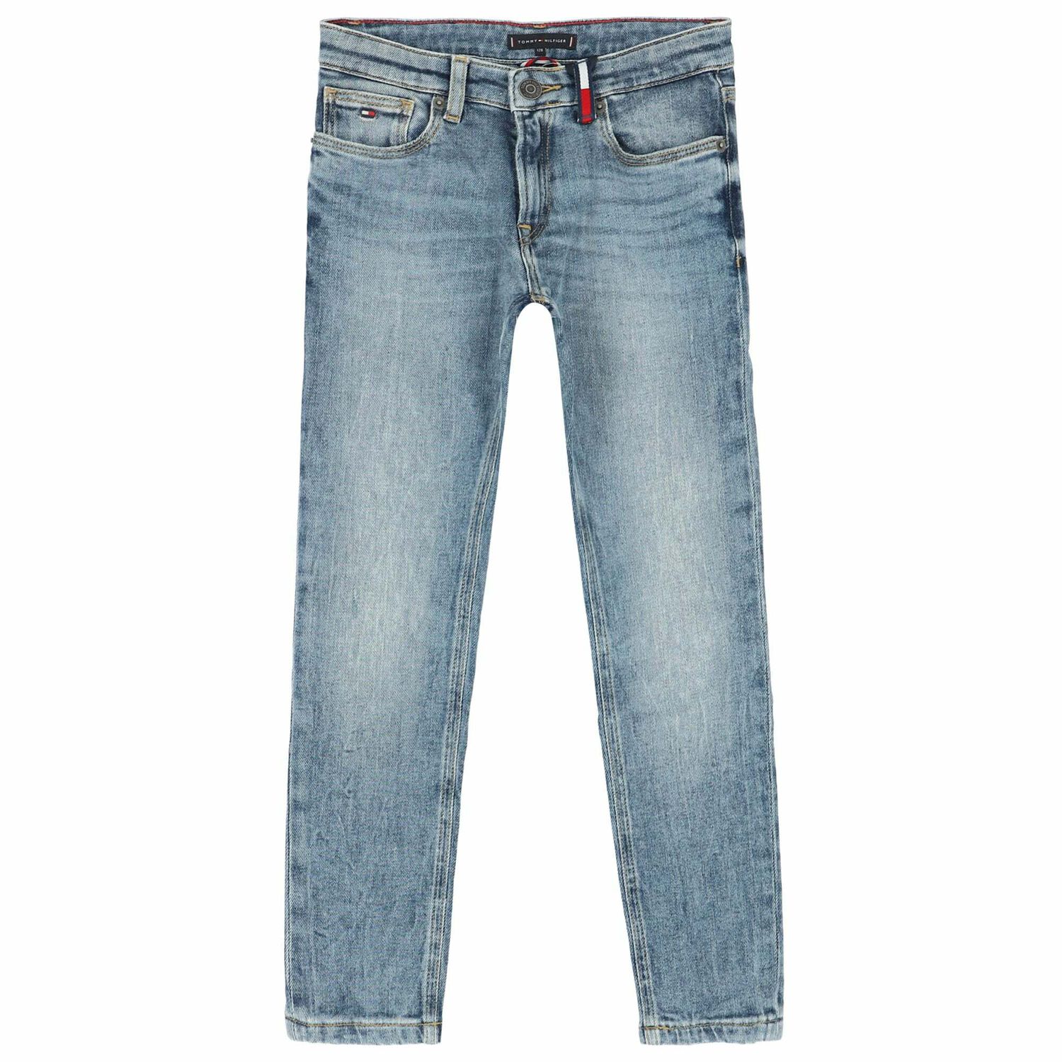 Boys Blue Slim Fit Jeans, 1, hi-res