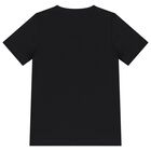 Boys Black Logo T-Shirt, 2, hi-res