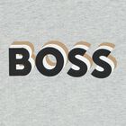 Boys Grey Logo T-Shirt, 4, hi-res