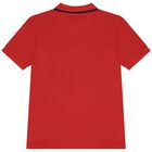 Boys Red Logo Polo Shirt, 2, hi-res