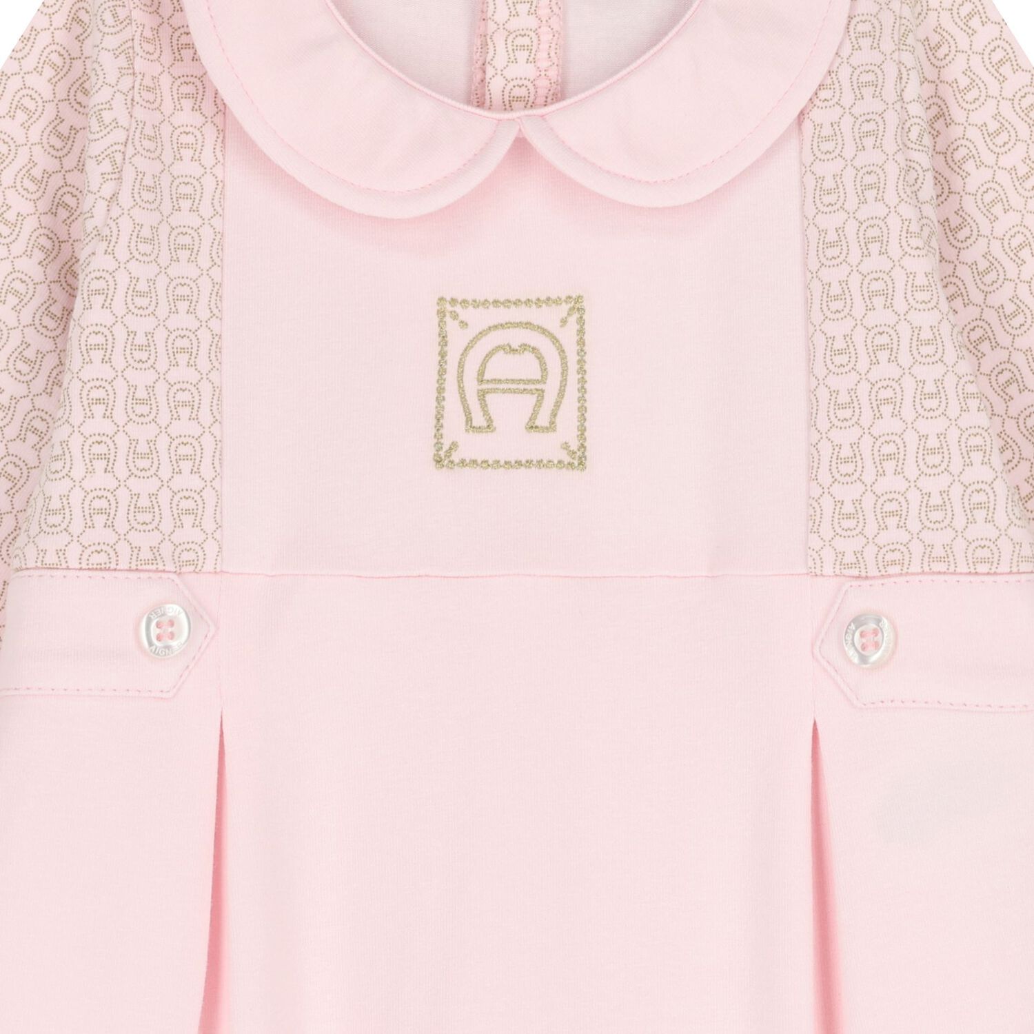 Baby Girls Pink Logo Babygrow, 3, hi-res