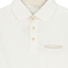 Boys Ivory Polo Shirt, 1, hi-res