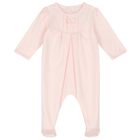 Baby Girls Pink Cotton Babygrow Set, 1, hi-res