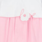 Baby Girls White & Pink Love Babygrow, 1, hi-res