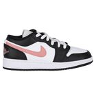 Girls Black, White & Pink Air Jordan 1 Low Trainers, 5, hi-res