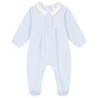 Baby Boys Blue Babygrow, 1, hi-res
