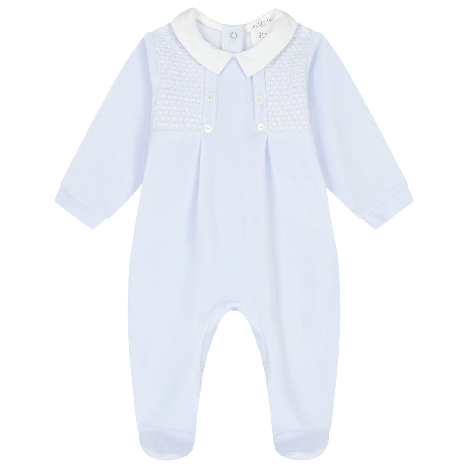 Baby Boys Blue Babygrow, 1, hi-res