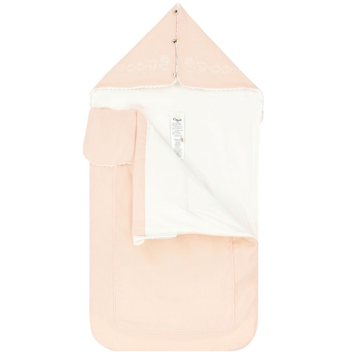 Girls Pink Logo Baby Nest, 1, hi-res