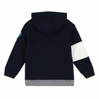 Boys Navy & Grey Zip Up Top, 1, hi-res