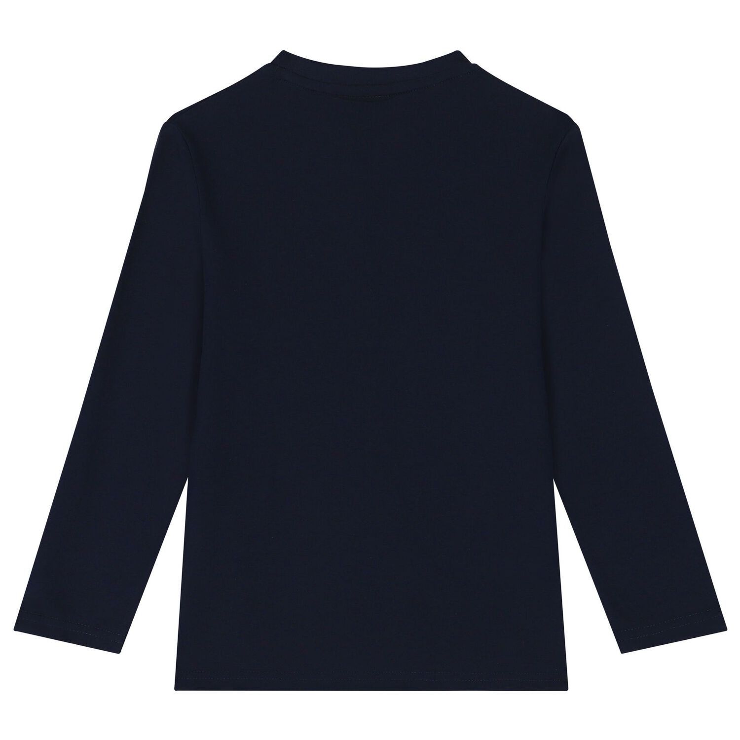 Boys Navy Blue Logo Long Sleeve Top, 1, hi-res image number null