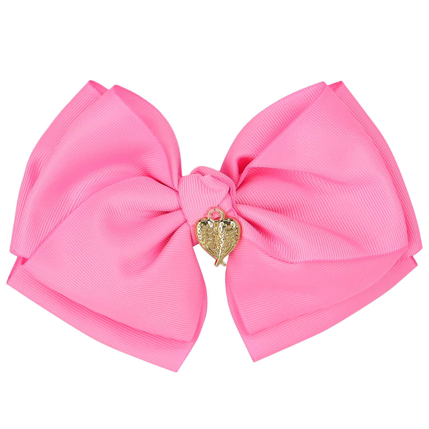 Girls Pink Bow Hairclip, 10, hi-res