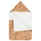 White & Beige Geo Map Logo Baby Nest, 1, hi-res