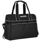 Black Logo Baby Changing Bag, 1, hi-res