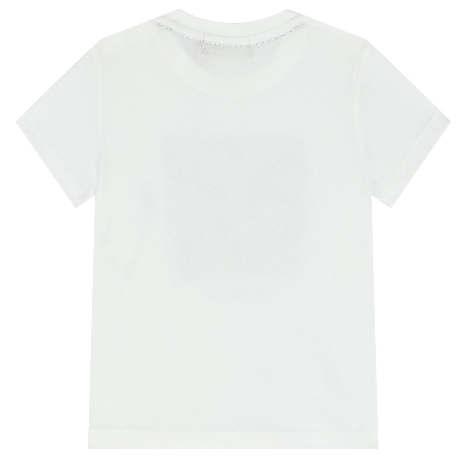 Younger Boys White Logo T-Shirt, 1, hi-res