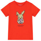 Girls Red Bunny Logo T-Shirt, 1, hi-res