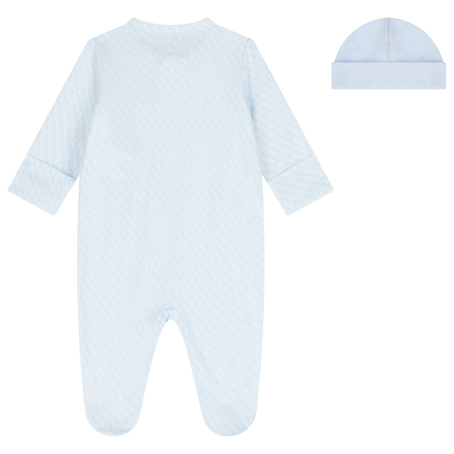 Baby Boys Blue & White Logo Babygrow Gift Set, 2, hi-res image number null