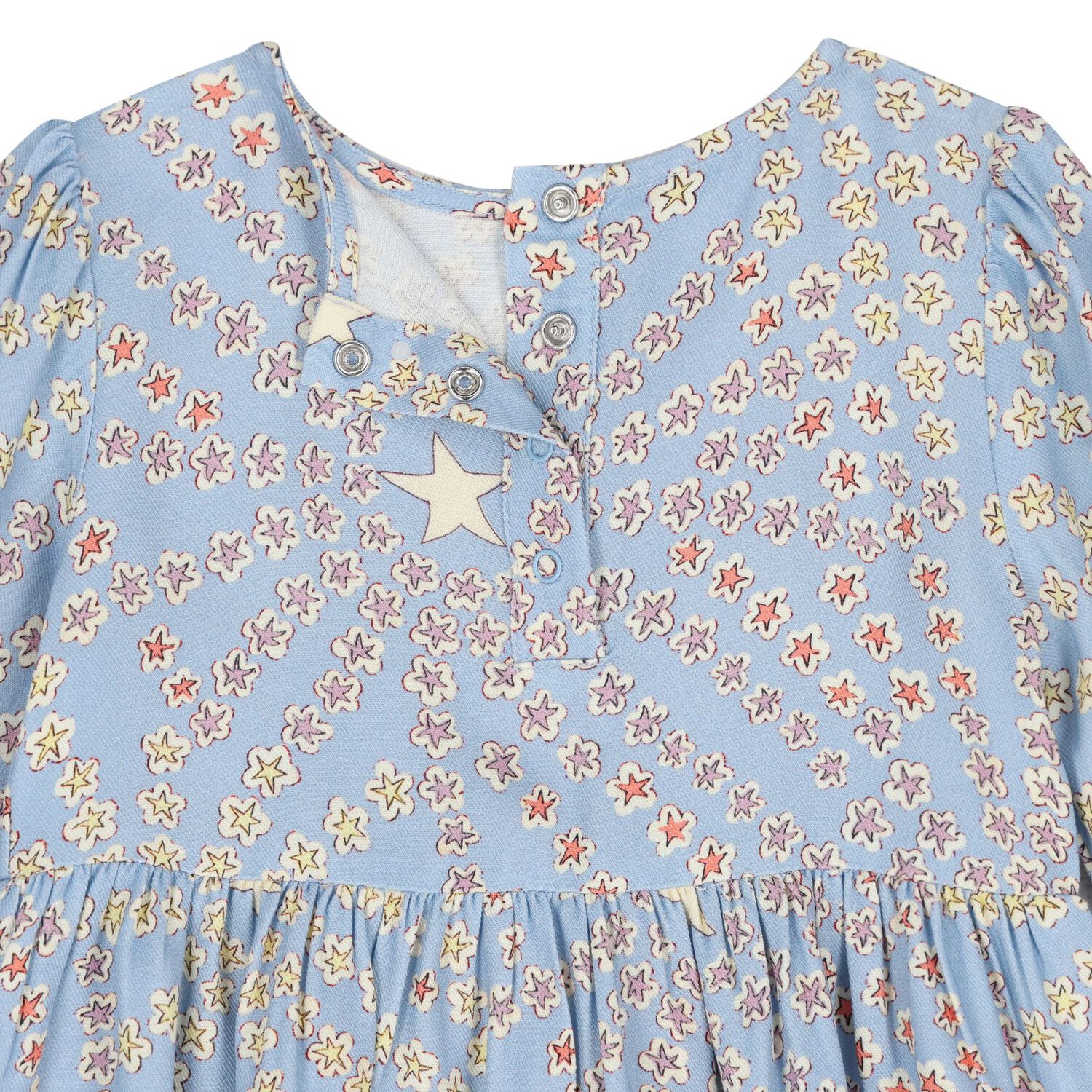 Baby Girls Blue Star Dress Set, 1, hi-res