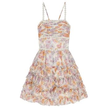Girls Ivory Floral Dress
