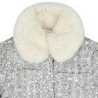 Girls Silver Sequin Jacket, 1, hi-res